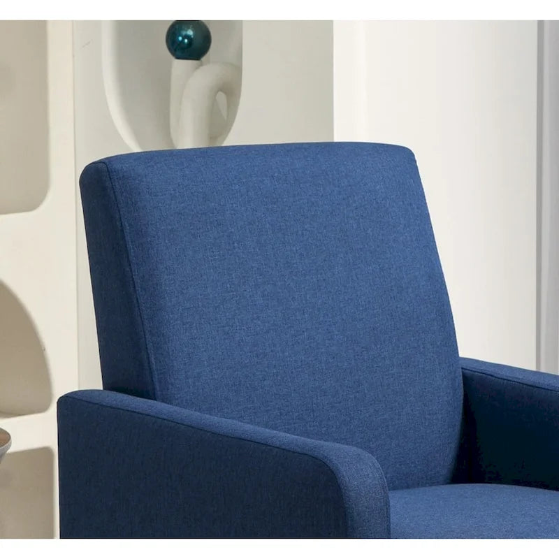Minimalist Elegant Style Accent Armchair with Solid Wood Frame